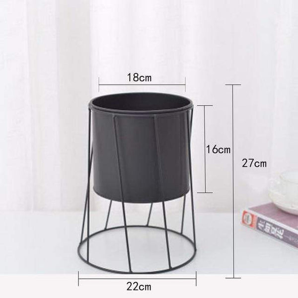 Iron Metal Flower Pot In Stand Modern Nordic Decor Baskets Pots Window Boxes