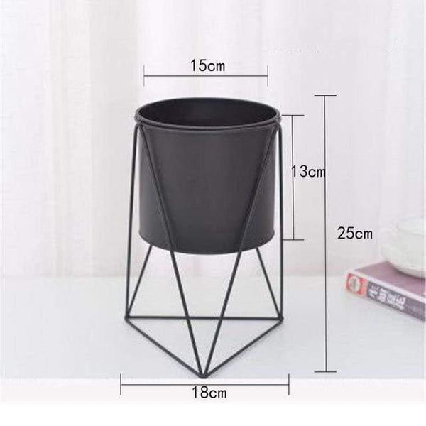 Iron Metal Flower Pot In Stand Modern Nordic Decor Baskets Pots Window Boxes