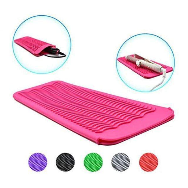 Silicone Heat Resistant Travel Bag Portable Heatproof Mat Straightening & Curling Irons