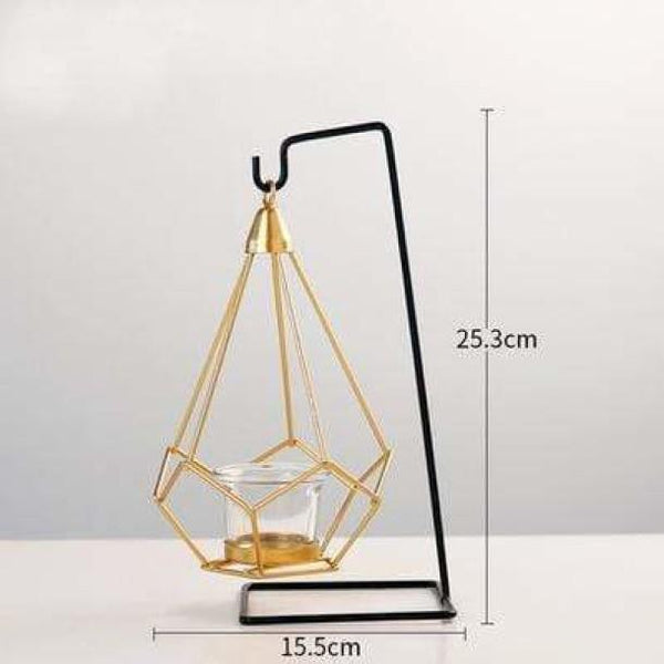 Geometric Candle Holder Lantern Modern Decor Candle Holders & Accessories