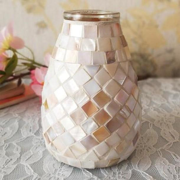 Mosaic Glass Vase Decor Accessories Vases