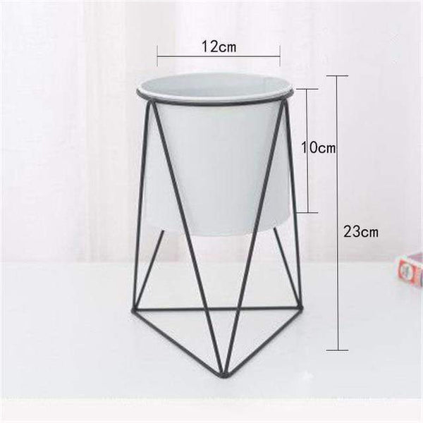 Iron Metal Flower Pot In Stand Modern Nordic Decor Baskets Pots Window Boxes