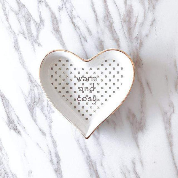 Veile Studios Nordic Heart Dish Jewellery Rings Earrings Holder Home Storage Jewellery Holders & Organisers