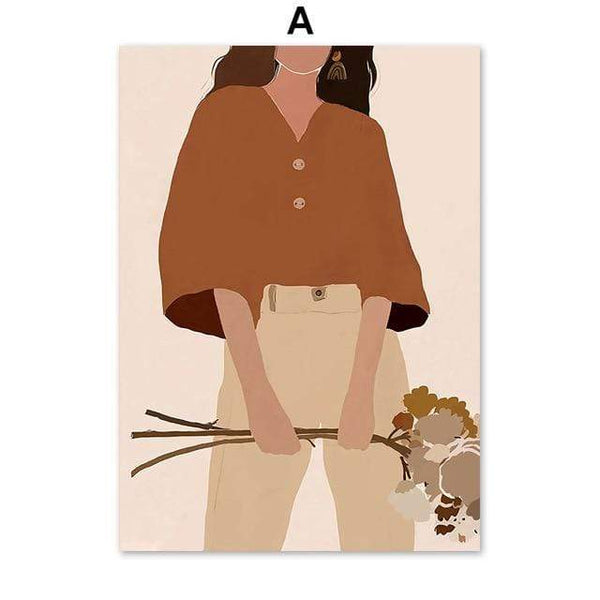 Canvas Prints Brown Tones Decor Wall Art Posters & Prints