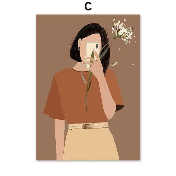 Canvas Prints Brown Tones Decor Wall Art Posters & Prints