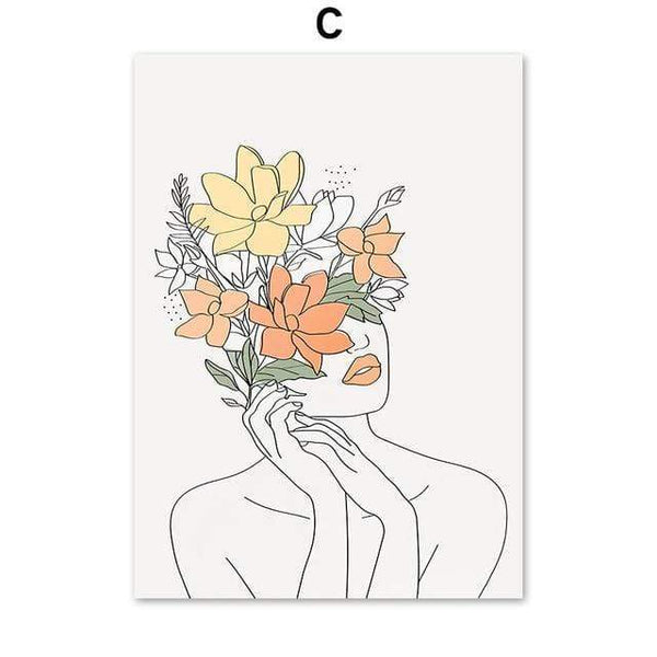 Canvas Simple Modern Wall Art Unframed Prints Decor Posters & Prints