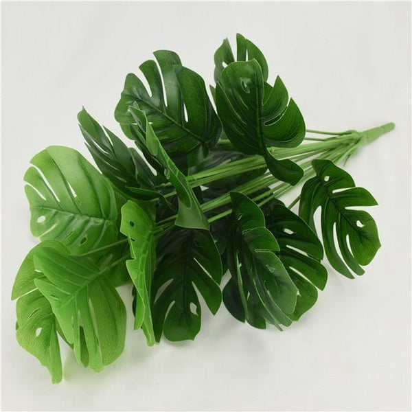 Monstera Leaves Artificial Plants Decor Floral Décor