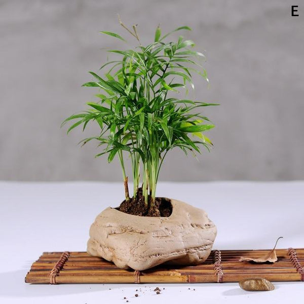 Ceramic Stone Pots Indoor Garden Decor Baskets Pots Window Boxes