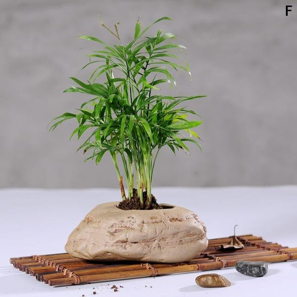 Ceramic Stone Pots Indoor Garden Decor Baskets Pots Window Boxes