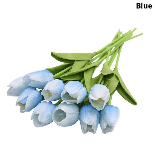 Colourful Tulips Artificial Flowers Decor Floral Décor