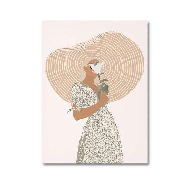 August Canvas Boho Abstract Figure Wall Art Decor Posters & Prints