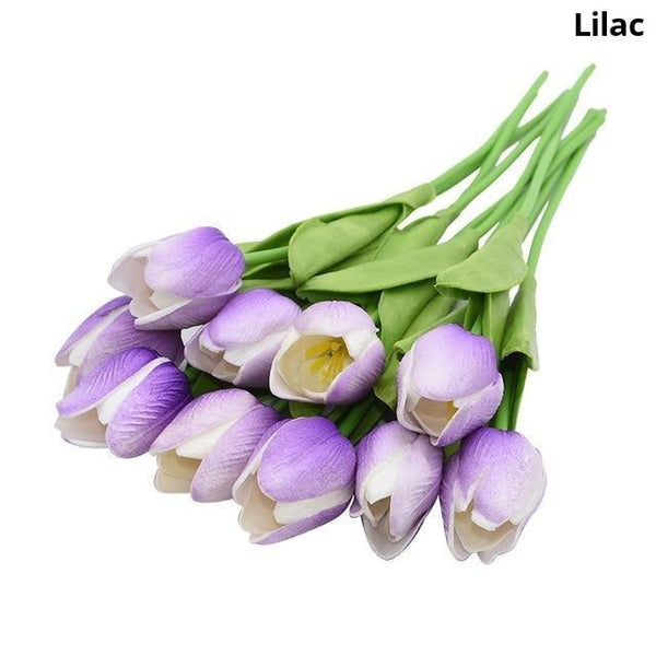 Colourful Tulips Artificial Flowers Decor Floral Décor