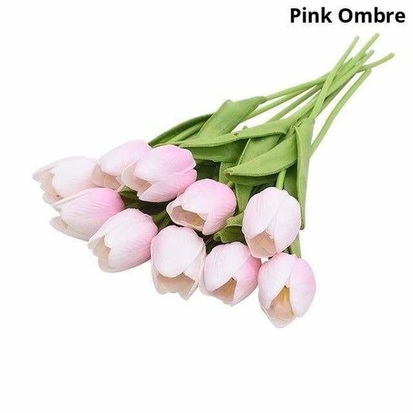 Colourful Tulips Artificial Flowers Decor Floral Décor