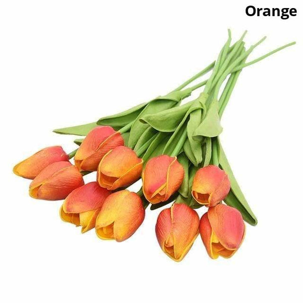 Colourful Tulips Artificial Flowers Decor Floral Décor