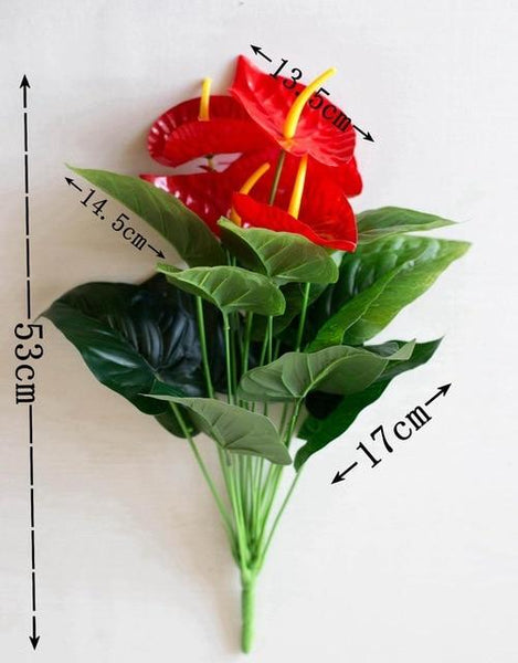 Monstera Leaves Artificial Plants Decor Floral Décor