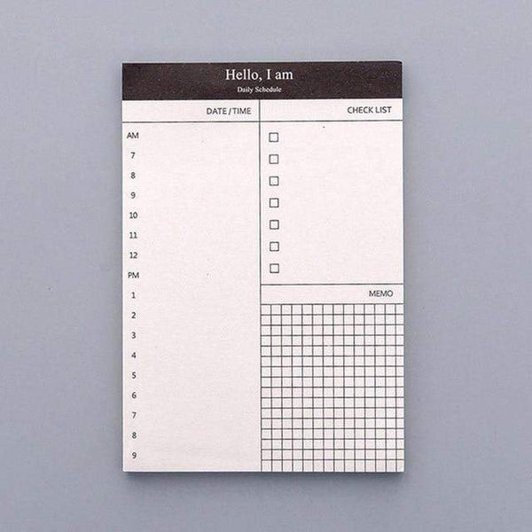 Daily Planning Checklist Notepad Personal Organisers