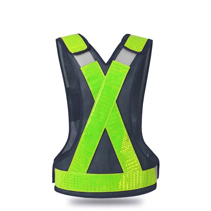 V Shaped Reflective Safety Vest Blue Safety Vests