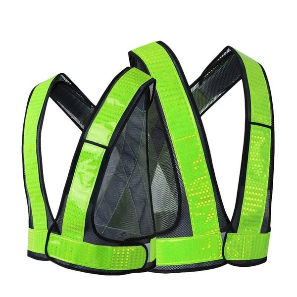 V Shaped Reflective Safety Vest Blue Safety Vests