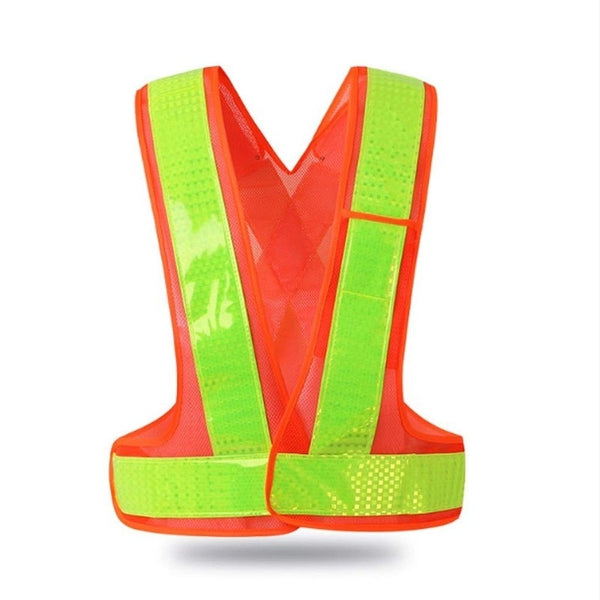 V Shaped Reflective Safety Vest Orange Safety Vests