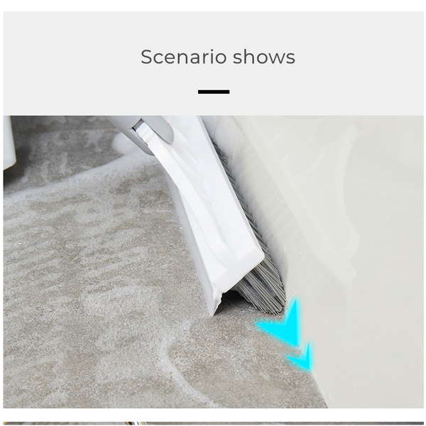 V Shape Floor Gap Cleaning Brush Broom Rubber Wiper Glass Scraper Mops Brooms & Scrubbers