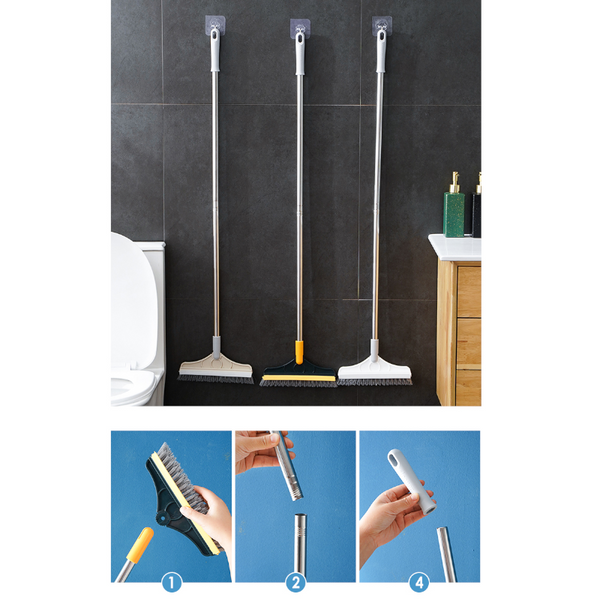 V Shape Floor Gap Cleaning Brush Broom Rubber Wiper Glass Scraper Mops Brooms & Scrubbers
