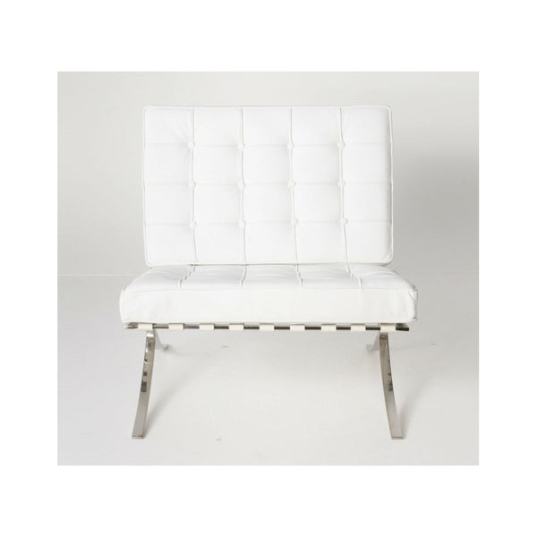 White Barcelona Chair Classic Version Replica Sofas Armchairs & Couches