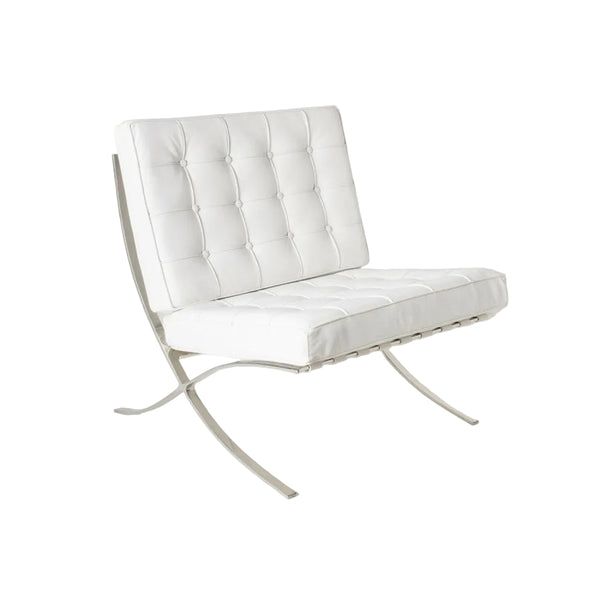 White Barcelona Chair Classic Version Replica Sofas Armchairs & Couches