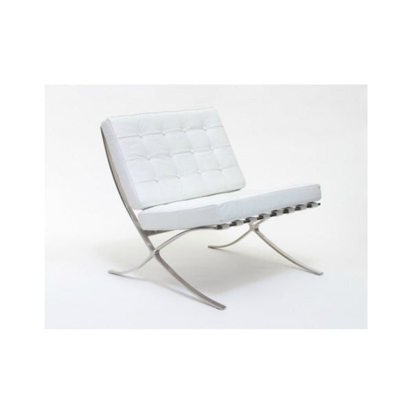 White Barcelona Chair Classic Version Replica Sofas Armchairs & Couches