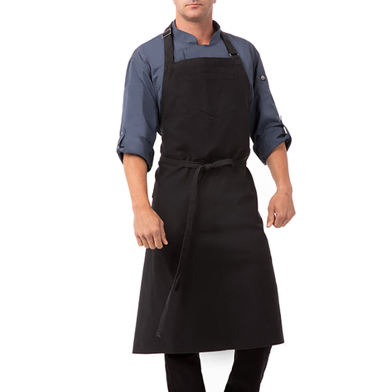 Rockford Steel Grey Chefs Bib Apron By Works Restaurant Aprons