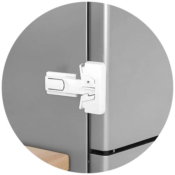 2 Pack Freezer Door Lock Fridge Safety Latch Baby Proof Refrigerator Door Locks & Lock Mechanisms
