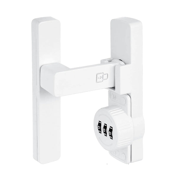 90 Degree Barn Door Lock Mechanical Password Flip Latch 3 Digit Combination Keyless Privacy For Windows Garden Cabinets Bathroom Sliding White Door Lo
