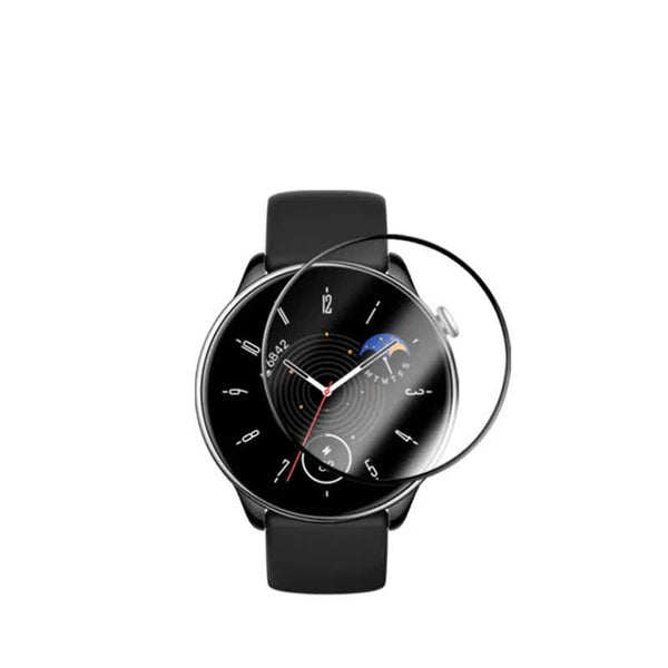 1 2 Pcs Compatible With Amazfit Gtr Mini 4 3 Pro 2E Smart Watch Full Cover Protection Cure Film Gtr3 Gtr4 Glass For Watch Bands