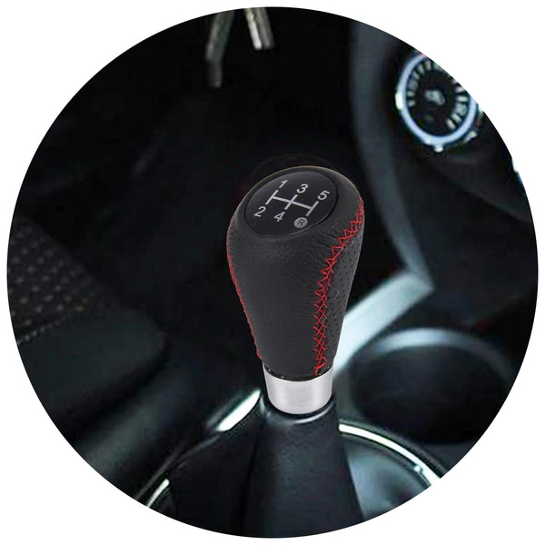 Universal 5 Speed Manual Gear Shift Knob Stick Style For All Cars Black Other Car Interior