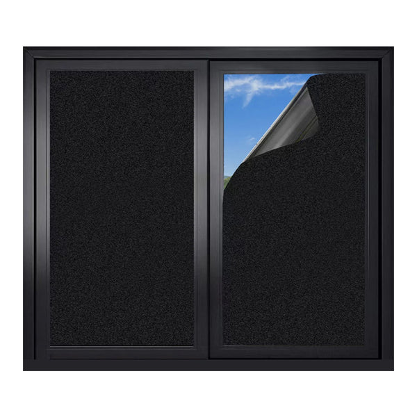 Film Blackout Sun Protection Cloth Sticker 45Cm X 100Cm Privacy Glass Windows Adhesive Window Film