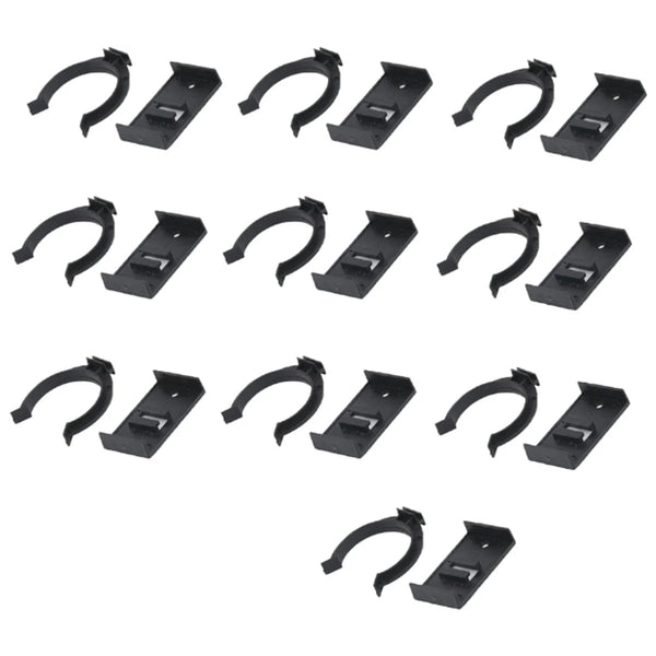 Skirting Clips Furniture Clamps Kitchen Plinth Hooks Black Plastic 10Pcs 3.9Cm Cabinet Leg Mounting Sofa Table Bed Frame Fixing Furniture Parts