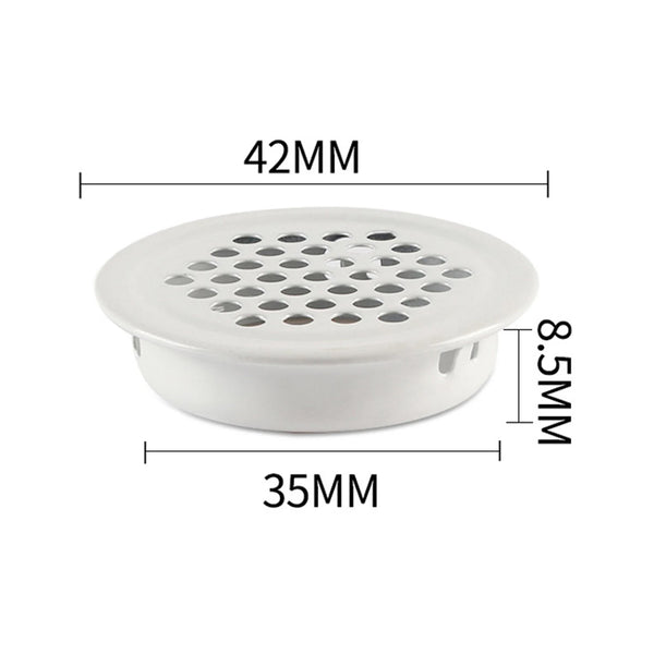 Ventilation Grille 20 Pieces 35Mm Round Air Grilles Stainless Steel Holes For Bathroom Home Office Kitchen White Other Bathroom Accessories