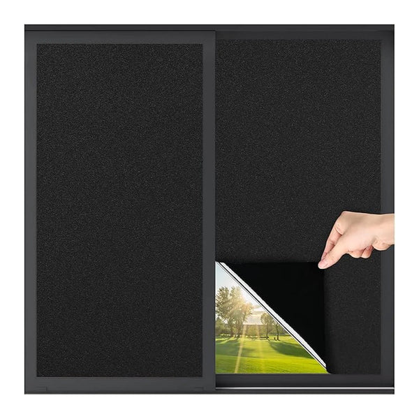 Blackout Film Sun Protection Anti Peep Adhesive Sticker 45Cm X 100Cm With Squeegee Self Backing Window Film
