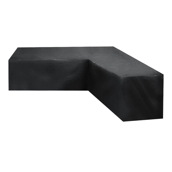 12 Sizes L Shape All Weather Cover Waterproof Rattan Corner Furniture Protector Garden Patio Outdoor Sofa Dust 300 X 98Cm Black Outdoor Furniture Cove