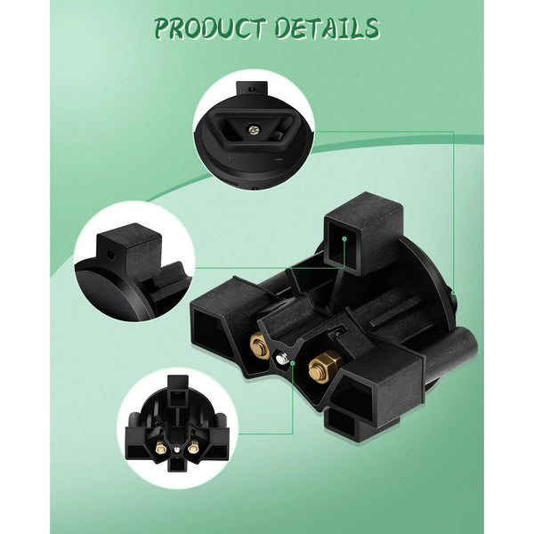 Universal 36V Golf Cart Charger Plug Receptacle For Ezgo Club Yamaha Taylor Dun 2 Prong Golf Carts