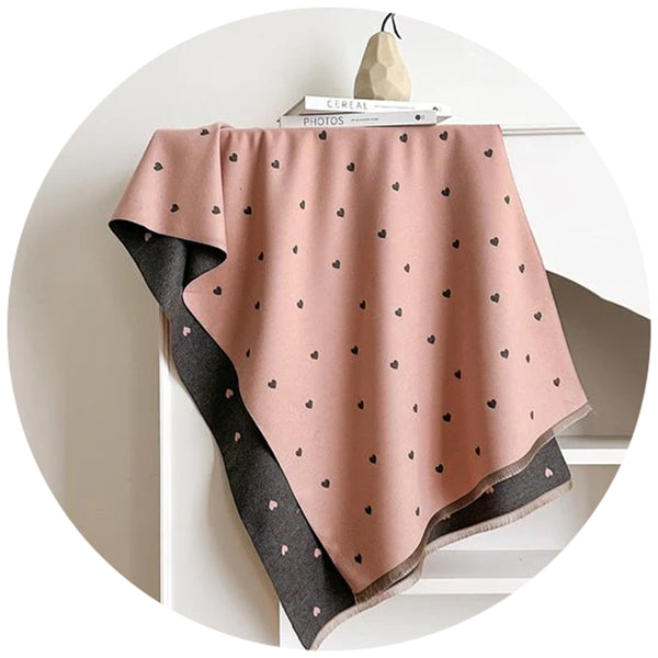Women's Scarf Long Double Sided Warm Blanket Suitable For Spring Autumn And Winter 185X65cm Pink Scarves & Wraps