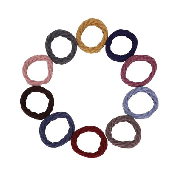 10 Piece Hair Elastic Set Soft Hairbands With Pattern Suitable For Thick Fine And Curly Accessories Girls Headbands