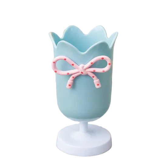 Tulip Shaped Pen Holder Rack Creative Desk Decoration Refined Blue Pen Holders