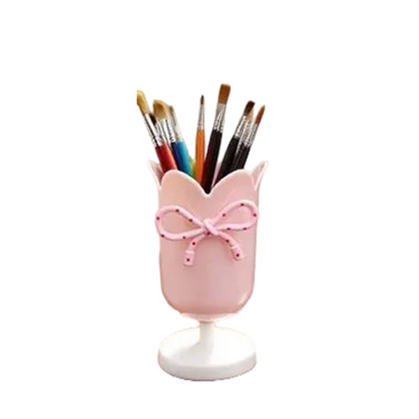 Tulip Shaped Pen Holder Rack Creative Desk Decoration Refined Pink Pen Holders