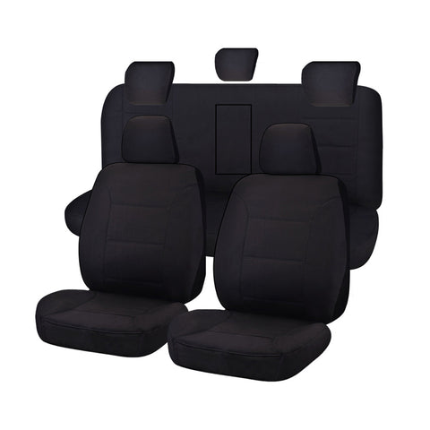 Seat Covers For Holden Colorado Rg Series Fr 06/2012 - On Dual Black All Terrain