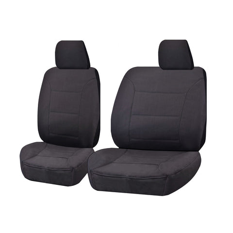Seat Covers For Isuzu D-Max 06/2012 2016 Single Cab Chassis Utility Front Bucket + _ Bench Charcoal All Terrain