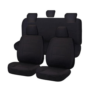 Seat Covers For Toyota Hilux Sr - Sr5 4X4 Kun26r Ggn25r 04/2005 06/2015 Dual Cab Utility Fr Black All Terrain