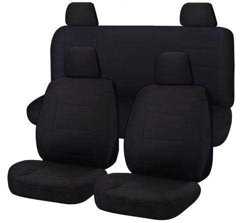 Seat Covers For Nissan Navara D23 Series Np300 11/2017 - 11/2020 Dual Cab Fr Black All Terrain