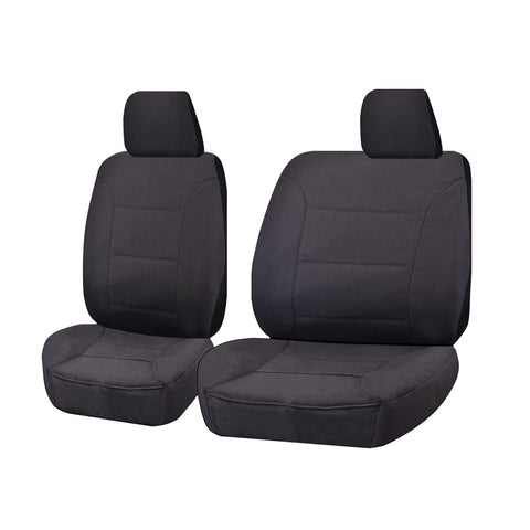 Seat Covers For Ford Ranger Px Series 10/2011 - 2016 Single Cab Chassis Front Bucket + _ Bench Charcoal All Terrain