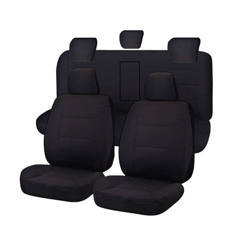 Seat Covers For Holden Colorado Rg Series Fr 06/2012 - On Dual Black Challenger