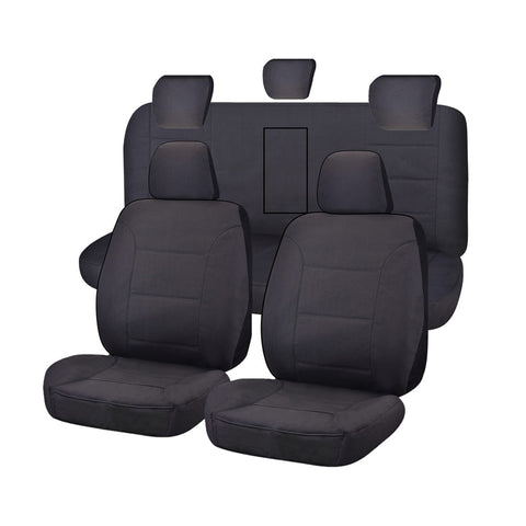 Seat Covers For Holden Colorado Rg Series Fr 06/2012 - On Dual Charcoal Challenger